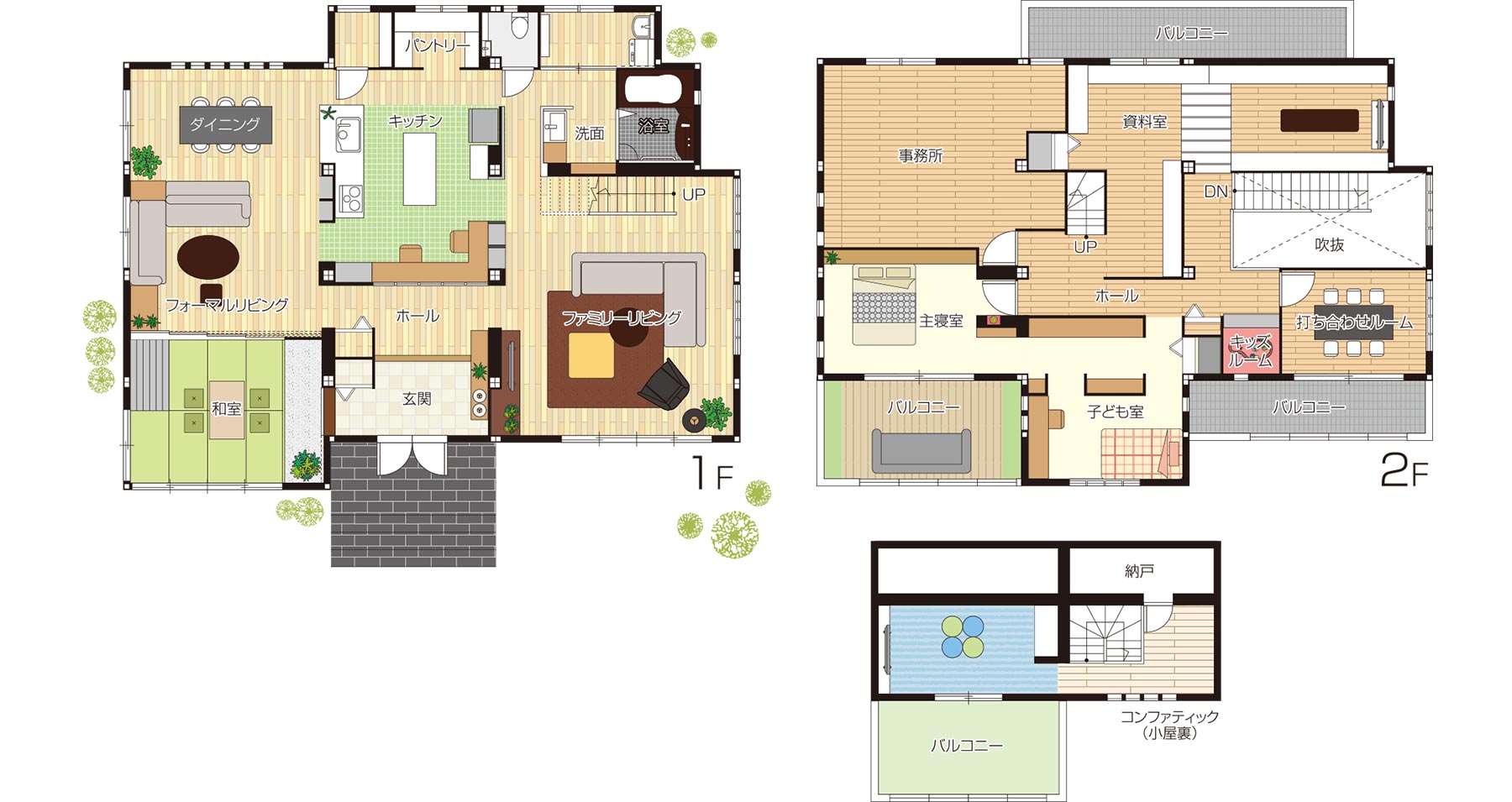 鉄骨系住宅 姫路展示場 間取り図