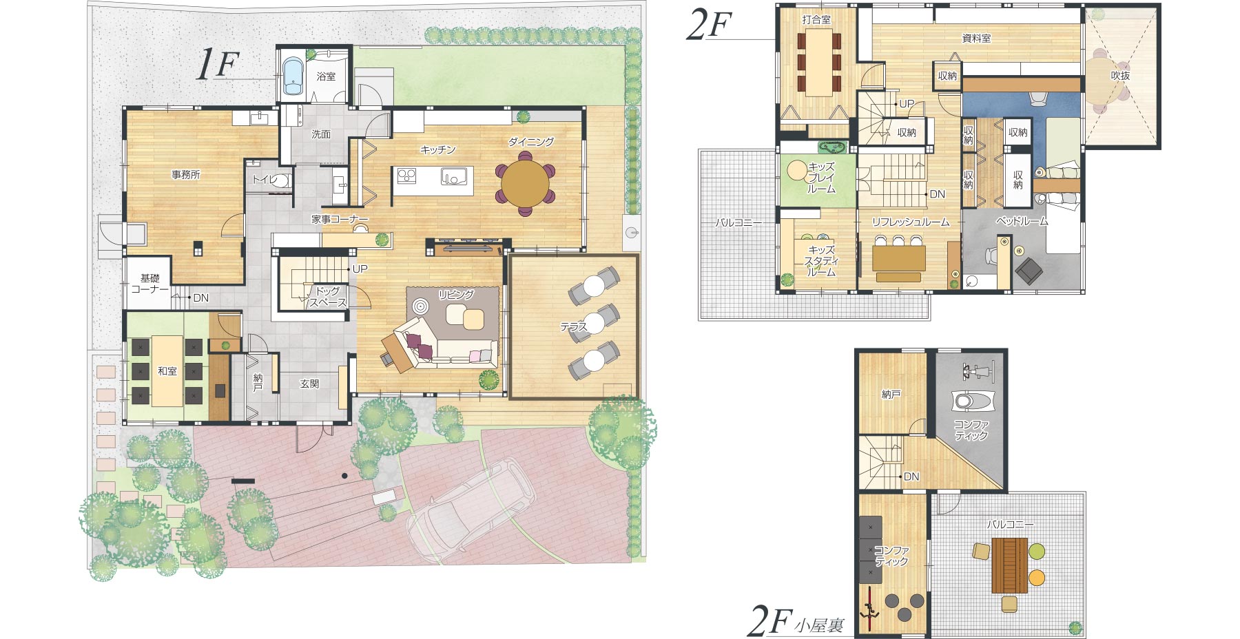 鉄骨系住宅 加古川展示場 間取り図