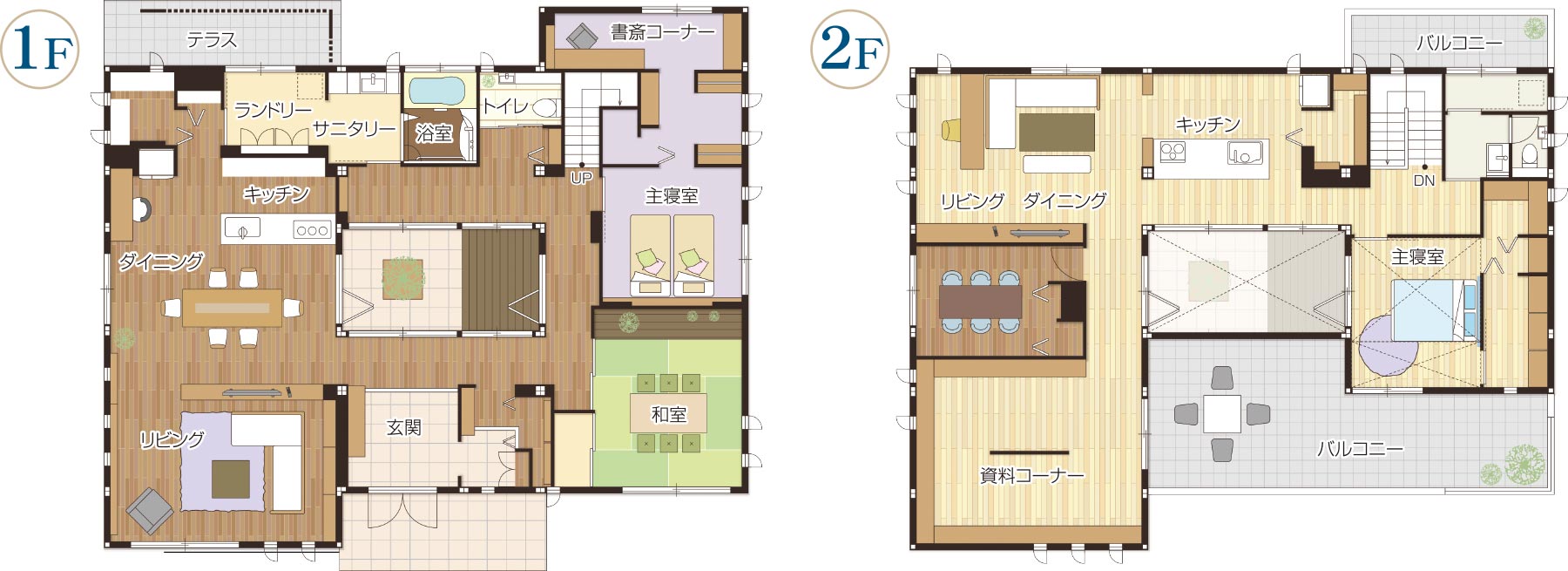 鉄骨系住宅 住まいの情報プラザハイムbj展示場 間取り図