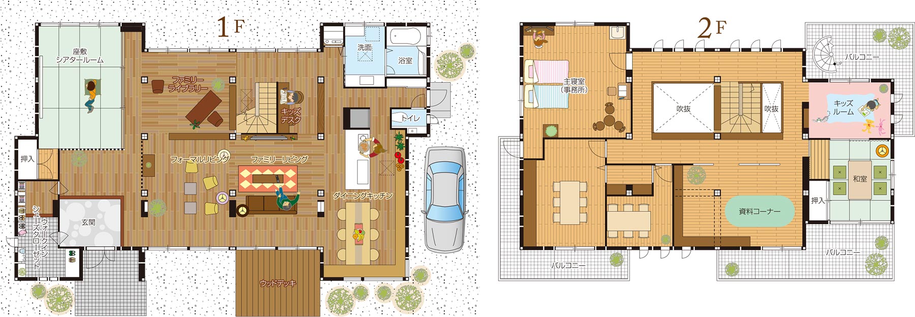 鉄骨系住宅 高砂展示場 間取り図