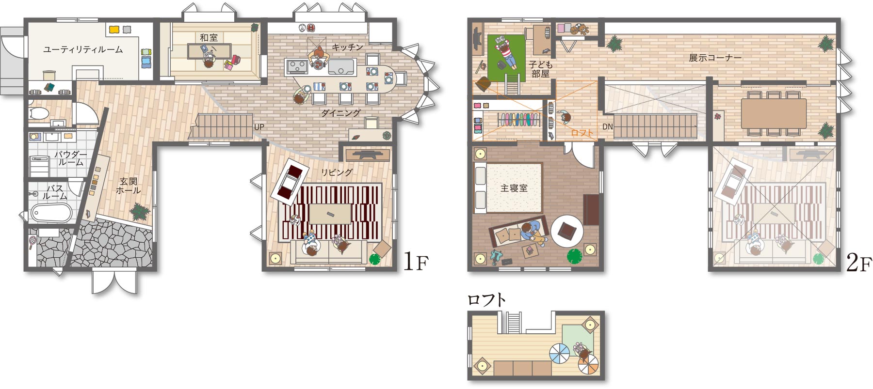 木質系住宅 ABC加古川展示場 間取り図