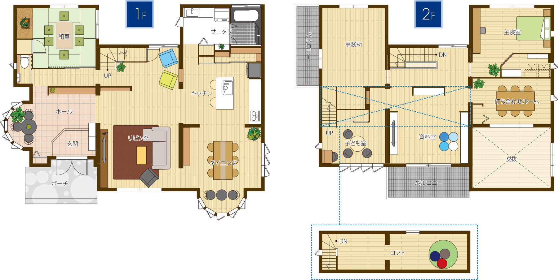 木質系住宅 姫路展示場 間取り図