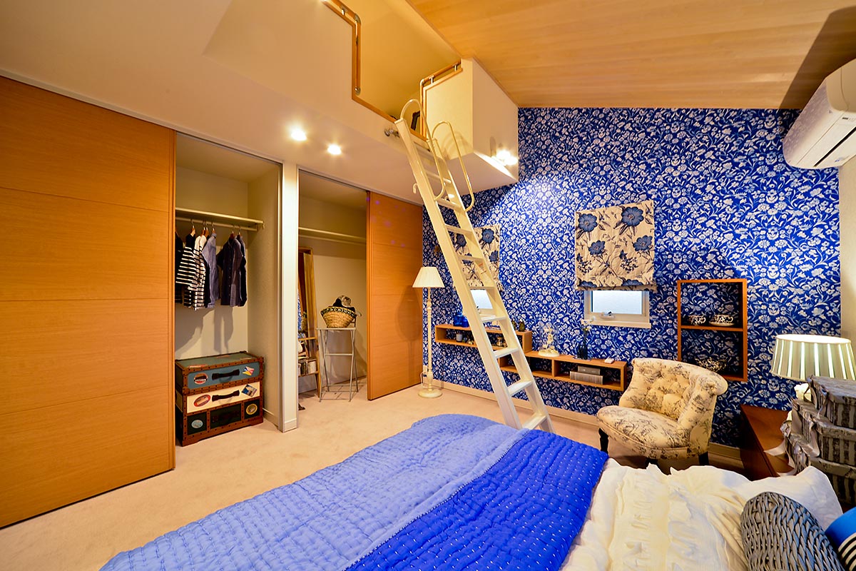 木質系住宅 勝原展示場 内観写真:主寝室02